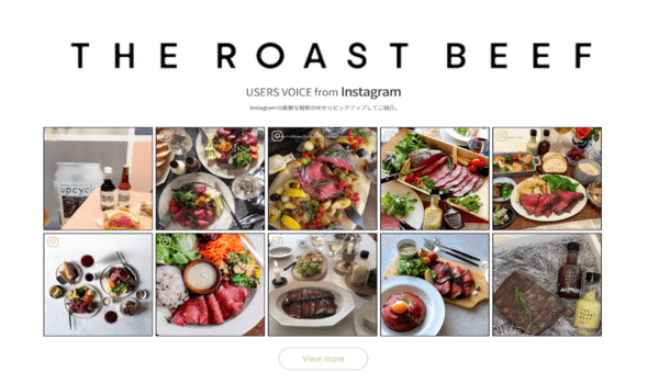 ローストビーフ専門のD2Cブランド「THE ROAST BEEF」が、UGCツール「UGCクリエイティブ」を導入開始