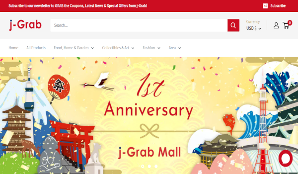 祝「j-Grab Mall」開設1周年！越境EC売れ筋トップ10をご紹介！！