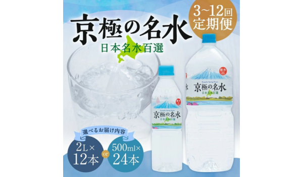 【北海道京極町ふるさと納税】「羊蹄のふきだし湧水 京極の名水」の選べる定期便が受付中
